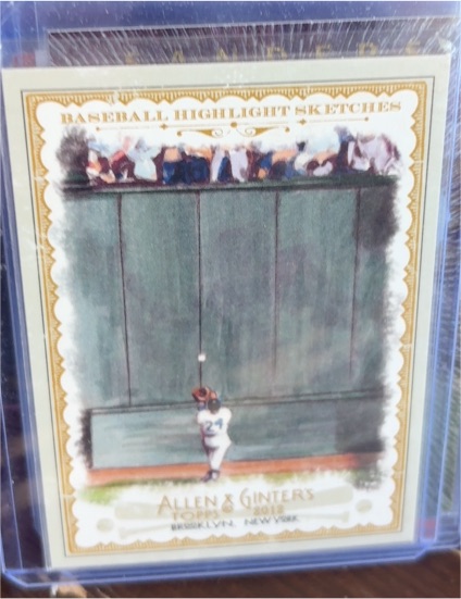 2012 Topps Allen & Ginter Baseball Highlight Sketches #BH-14 Mickey Mantle — front