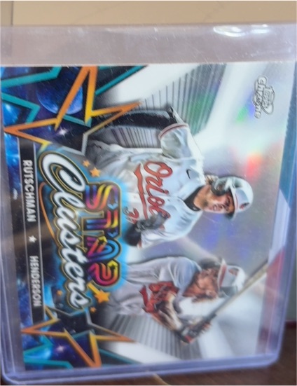 2023 Topps Chrome Cosmic #SC-4 Adley Rutschman / Gunnar Henderson Star Clusters — front