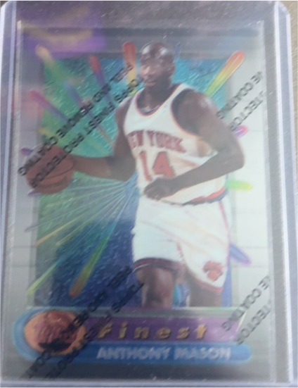 1994-95 Topps Finest #77 Anthony Mason — front
