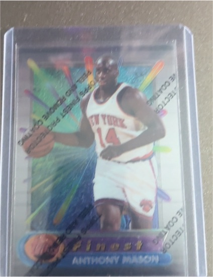 1994-95 Topps Finest #77 Anthony Mason — front