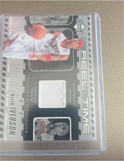 2002-03 Upper Deck Generations Reel Time Jersey #AI-J Allen Iverson — front