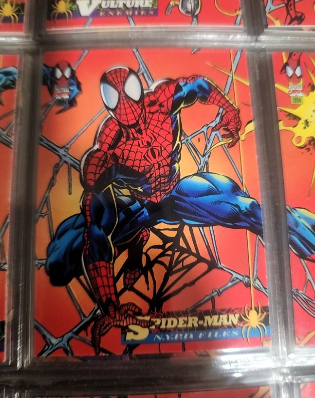 1994 Fleer Marvel Cards The Amazing Spider-Man NYPD Files #68 Spider-Man — front