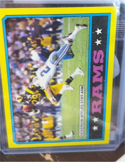 1986 Topps #76 Eric Dickerson Rams Team Leaders — front