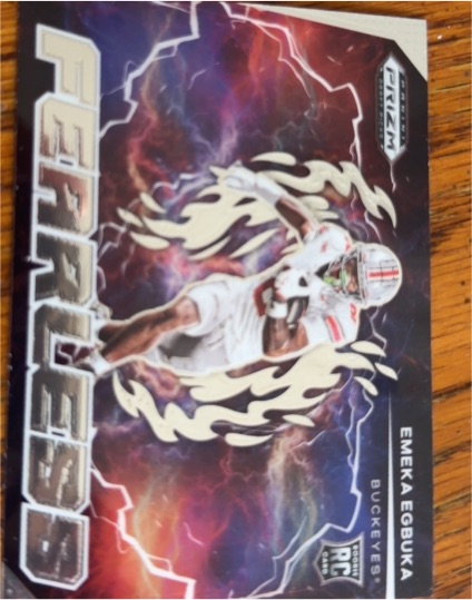 2025 Panini Prizm Draft Picks #F-EEA Emeka Egbuka Fearless — front