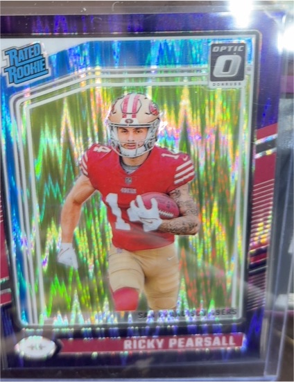 2024 Donruss Optic #284 Ricky Pearsall Purple Shock Rated Rookie — front
