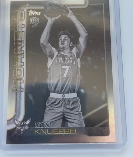 2025-26 Topps #204 Kon Knueppel Blackout RC — front
