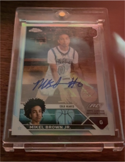 2023-24 Topps Chrome OTE #A-MBJ Mikel Brown Jr. — front