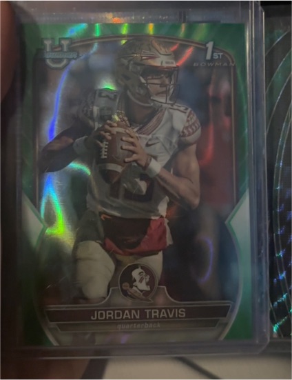 2022 Bowman University Chrome #31 Jordan Travis — front