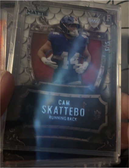 2025 Wild Card Matte Weekend Warrior #WW-N-CS Cam Skattebo Rookie — front