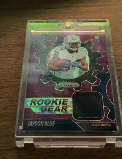 2025 Panini Prizm #RGR-JBE Jaydon Blue Rookie Gear — front