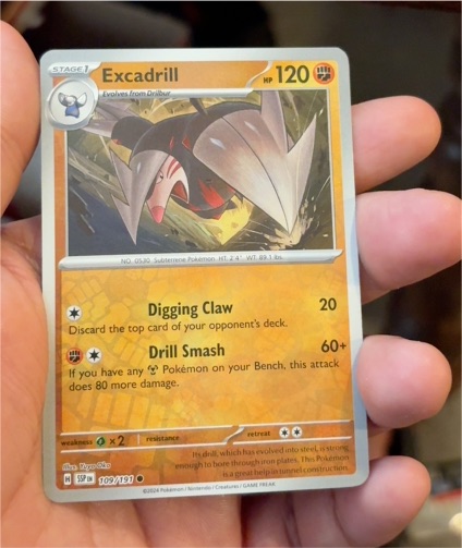 2024 Pokemon Surging Sparks #109 Excadrill — front