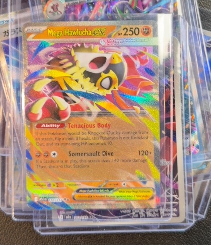 2021 Pokémon Ascended Heroes #116 Mega Hawlucha EX — front