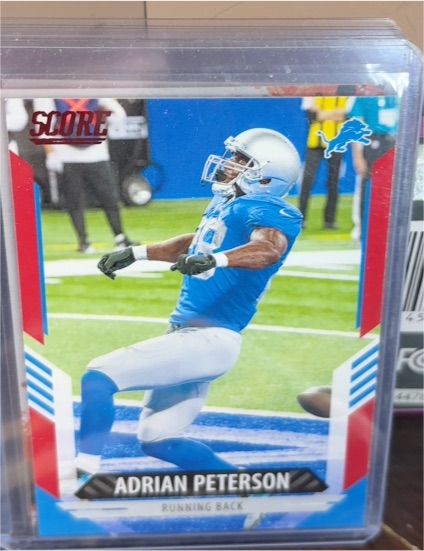 2021 Panini Score #132 Adrian Peterson Detroit Lions — front