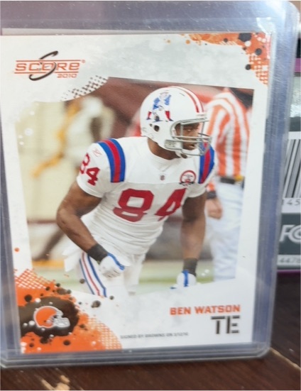 2010 Score #169 Ben Watson — front
