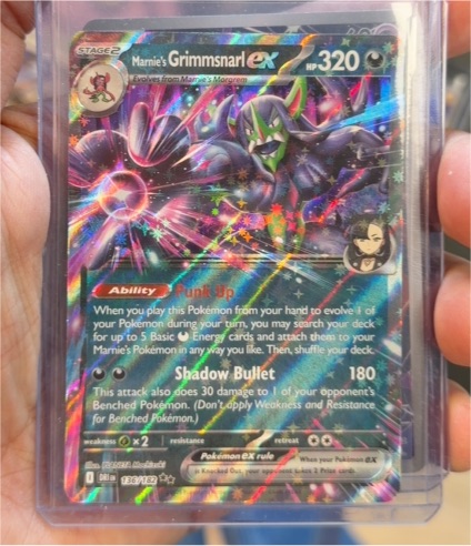 2022 Pokémon SV10: Destined Rivals #136 Marnie's Grimmsnarl ex — front