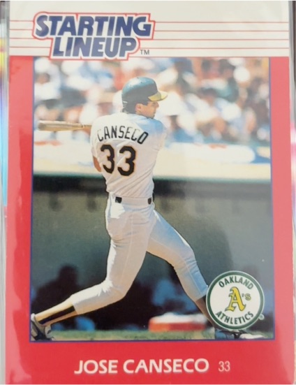 1991 Starting Lineup #33 Jose Canseco — front