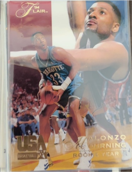 1994 Flair USA #69 Alonzo Mourning — front