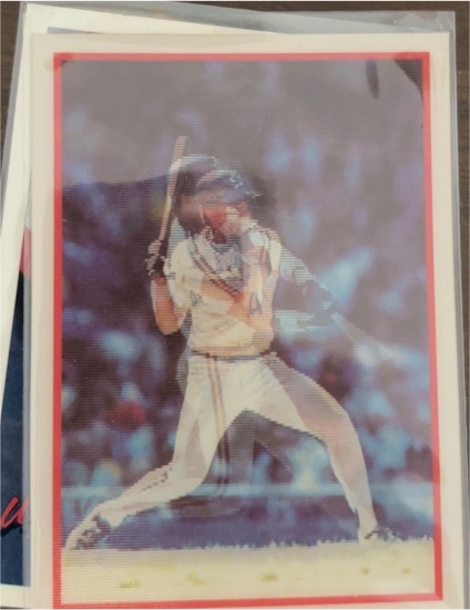1987 Sportflics Baseball Holo Card — front