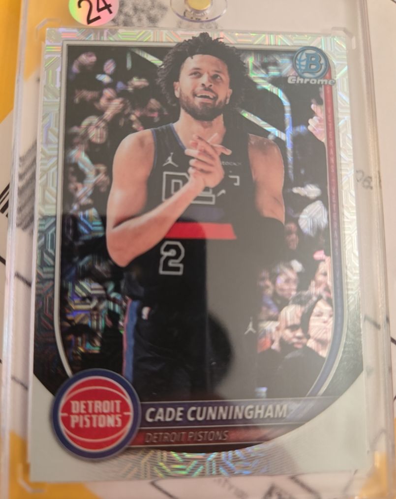 2025-26 Bowman Chrome #BCV-74 Cade Cunningham Mojo Refractor — front