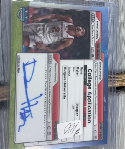2024 Bowman Chrome University #CAA-DH Dylan Harper — front