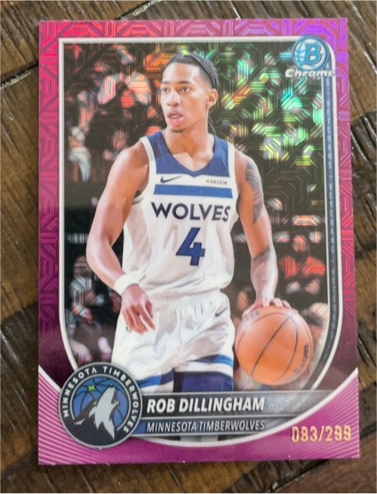 2025 Bowman Chrome #BCV-182 Rob Dillingham — front