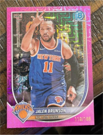 2025-26 Bowman Chrome #62 Jalen Brunson — front