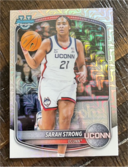 2025-26 Bowman Chrome #BCP-80 Sarah Strong — front