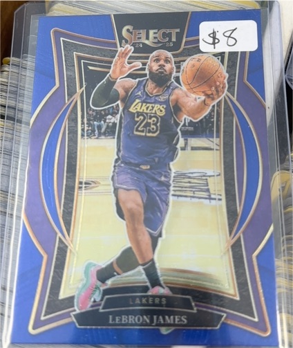 2024-25 Panini Select Blue #54 LeBron James — front