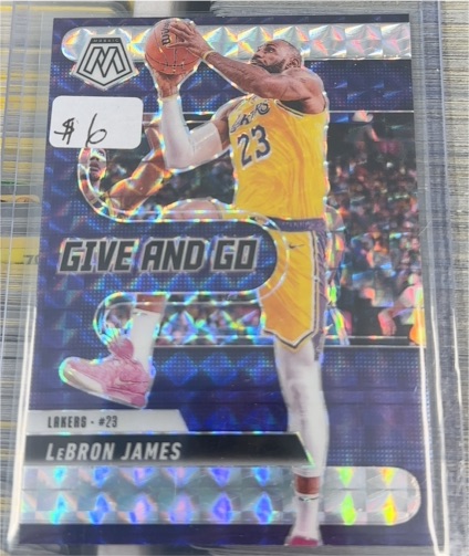 2024-25 Panini Mosaic #1 LeBron James Give and Go — front