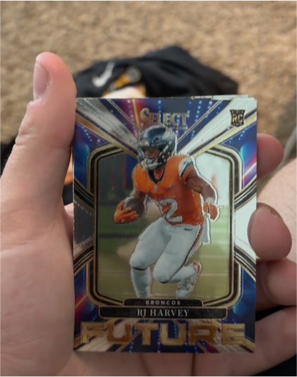 2025 Panini Select #5 RJ Harvey Select Future Rookie Denver Broncos — front