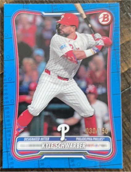 2026 Bowman #20 Kyle Schwarber — front