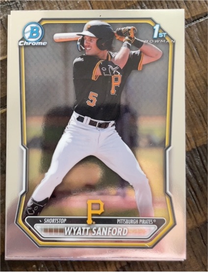 2026 Bowman Chrome Baseball Prospects #BCP-66 Wyatt Sanford — front