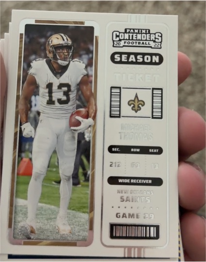 2022 Panini Contenders Season Ticket #63 Michael Thomas — front