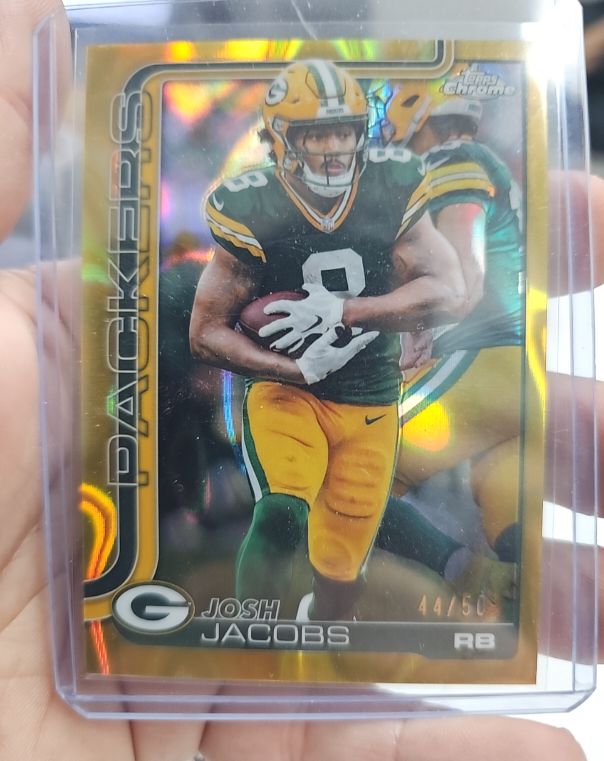 2025 Topps Chrome #110 Josh Jacobs — front