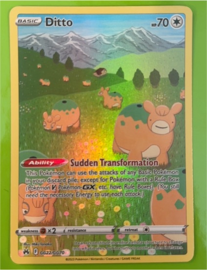 2023 Pokémon Crown Zenith #GG22 Ditto — front