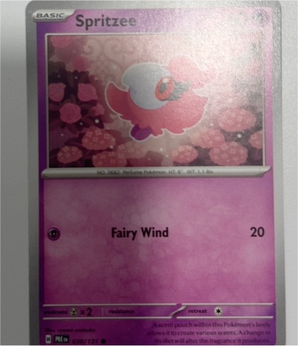 2017 Pokemon Prismatic Evolutions #038 Spritzee — front