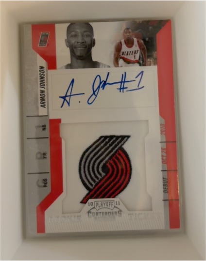 2010-11 Playoff Contenders Patches Rookie Ticket Autograph #193 Armon Johnson — front