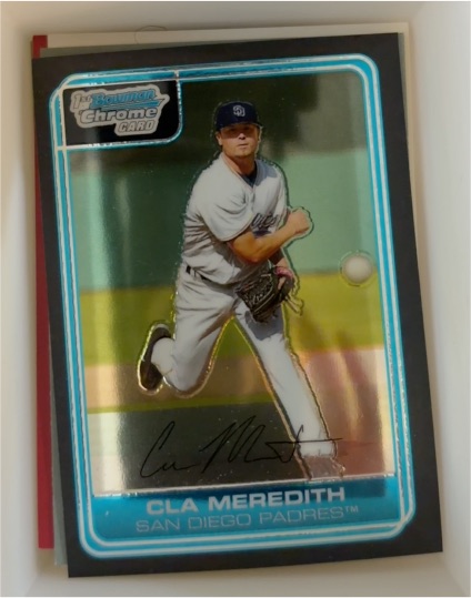 2006 Bowman Chrome #BC218 Cla Meredith — front