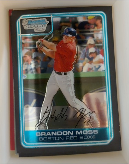 2006 Bowman Chrome #BC123 Brandon Moss — front