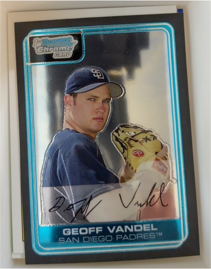 2006 Bowman Chrome #BC210 Geoff Vandel — front