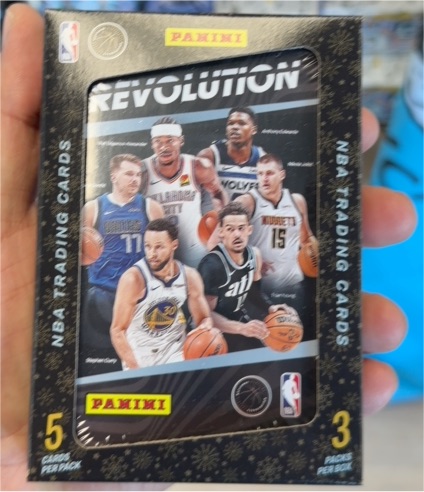2023-24 Panini Revolution NBA Trading Cards Holiday Winter Tin — front