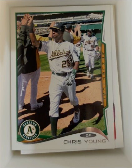 2014 Topps #311 Chris Young Oakland Athletics — front