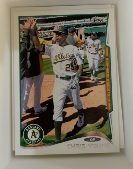2014 Topps #311 Chris Young Oakland Athletics — front