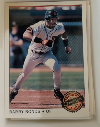 1993 O-Pee-Chee Premier #1 Barry Bonds — front