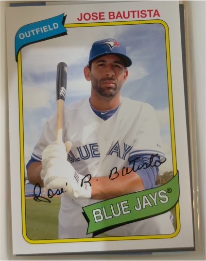 2012 Topps Archives #110 Jose Bautista Toronto Blue Jays — front