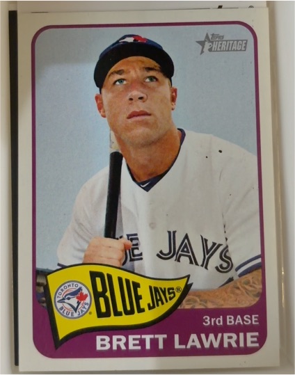 2014 Topps Heritage #38 Brett Lawrie — front