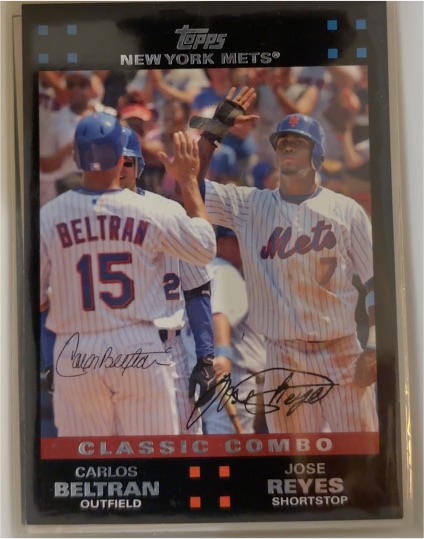 2007 Topps #656 Classic Combo Carlos Beltran / Jose Reyes — front