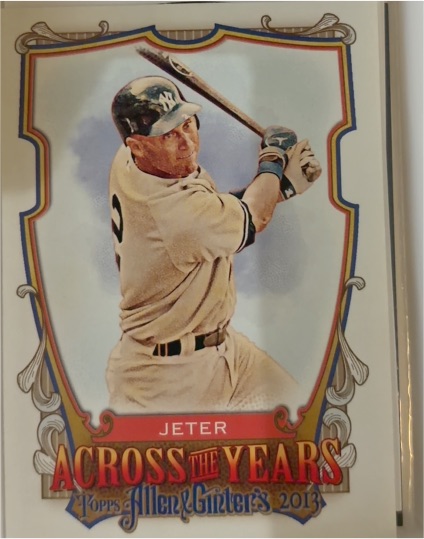 2013 Topps Allen & Ginter #ATY-DJ Derek Jeter Across the Years — front