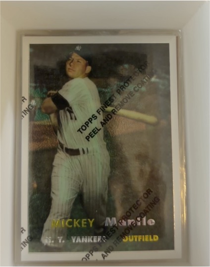 1996 Topps Finest Commemorative #7 Mickey Mantle — front