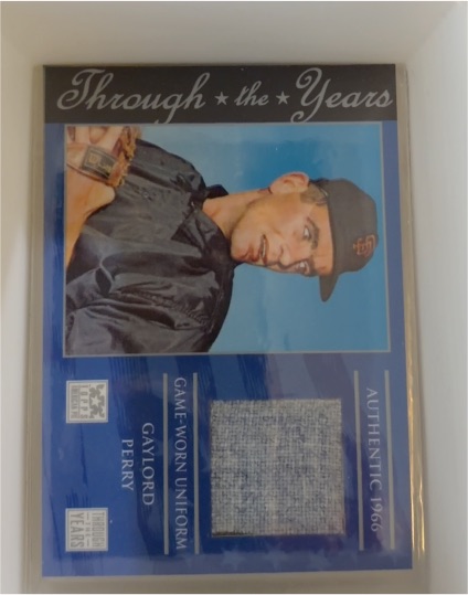 2002 Topps Through the Years Relics #GP Gaylord Perry — front